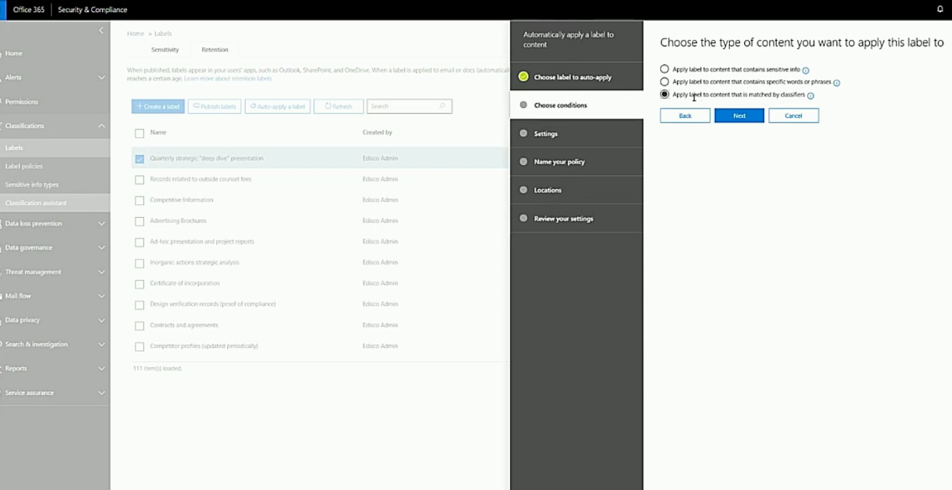 Intelligent labelling