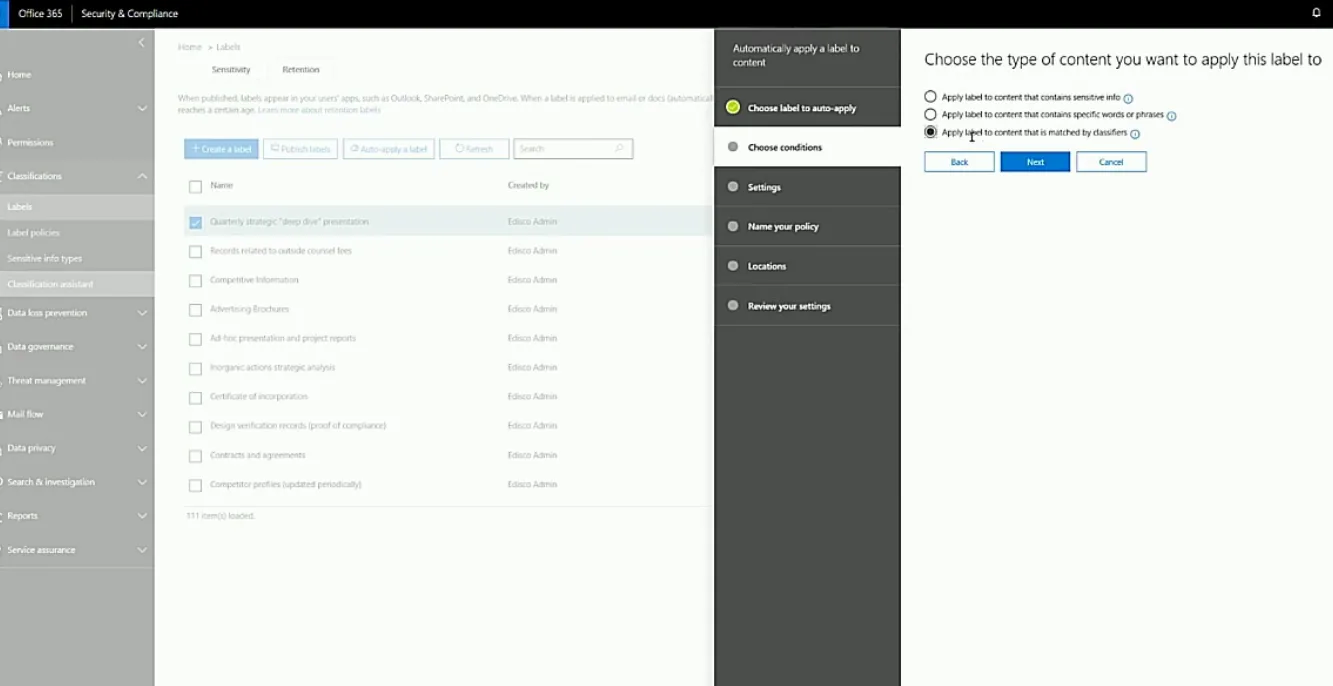 Intelligent labelling