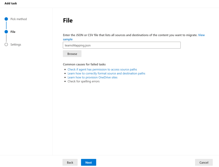 Migration Manager JSON inpufile 768x586